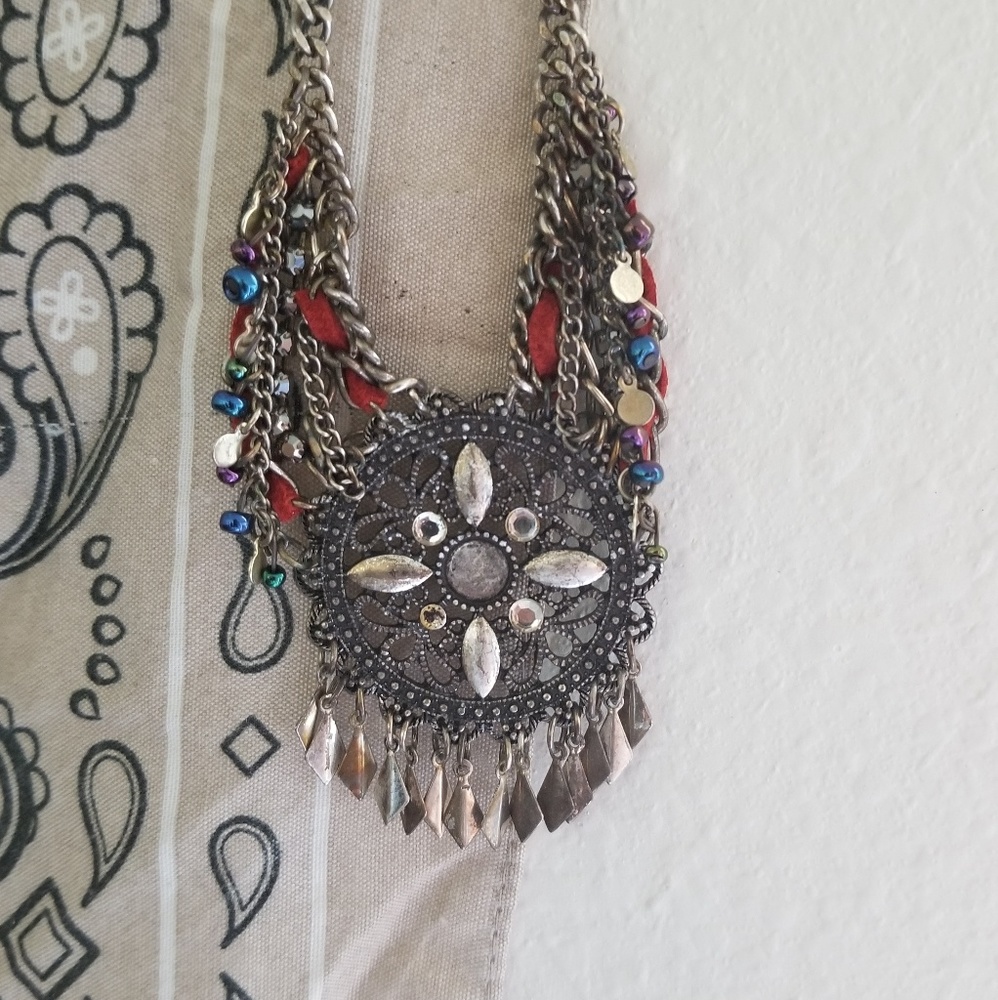 American Eagle statement boho bohemian necklace - Picture 6 of 7